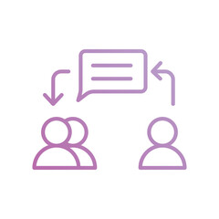 communication icon with white background vector stock illustration