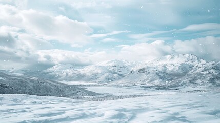 Snow mountain pic winter panorama wallpaper background