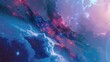 Vivid cosmic clouds and star clusters in space - A breathtaking digital art image with a blend of vibrant cosmic clouds and star clusters depicting outer space