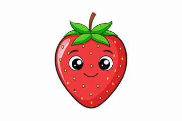 strawberry food vector illustration