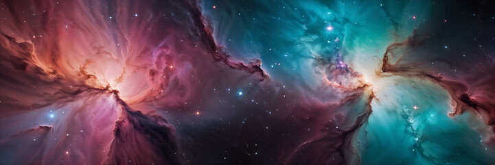 Wall Mural - space nebula galaxy star sky universe night