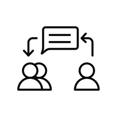 communication icon with white background vector stock illustration