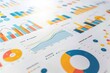 © Sarawut - Vector illustration of business data graph analysis on white Background.