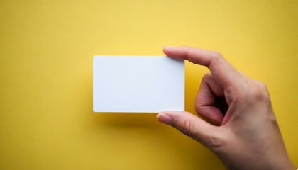 Business Card being Held by Hand - Mockup for Business Card - Personal Promotion for Business - Entrepreneurship