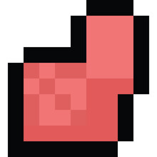 Pixel Art Cartoon Pink Sofa Icon