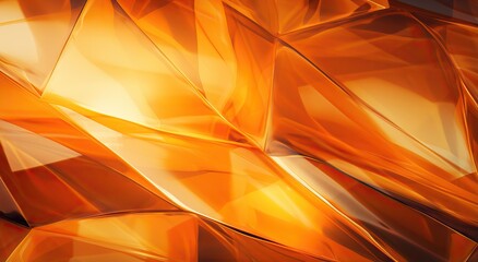 Canvas Print - orange crystal background