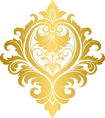 Wall Mural - Golden flourish decorative element