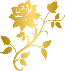 Wall Mural - Golden rose vine