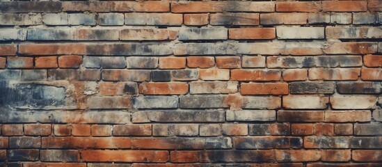 A vibrant red fire hydrant stands in front of a close-up view of a textured brick wall, creating an urban backdrop