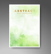 © REZI - Cover template with watercolor background. Design for your cover, date, postcard, banner, logo.