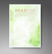 © REZI - Cover template with watercolor background. Design for your cover, date, postcard, banner, logo.