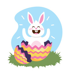 Sticker - easter bunny decorative isolated