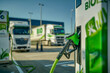 © K2Kstock - Biofuel filling station with trucks in the background