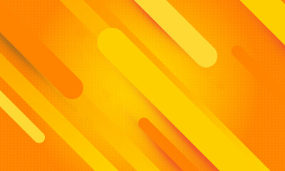 Wall Mural - orange abstract geometric background modern shape dot style vector design