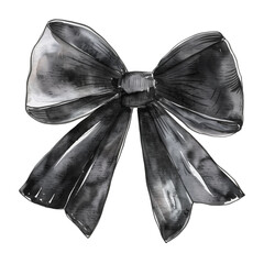 black bow ribbon watercolor good quality and good design