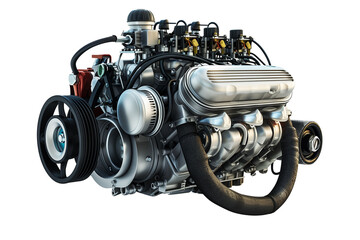 Modern Car engines isolated on transparent background