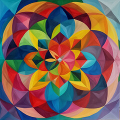 Colorful symmetry pattern