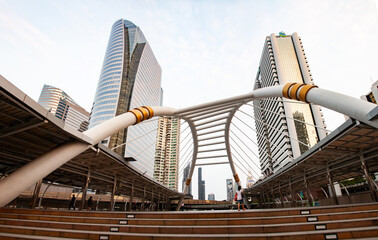 Wall Mural - modern architecture chong nonsi bridge  Bangkok  Thailand