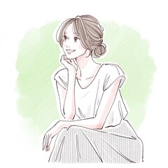 女性・女の子のイラスト素材