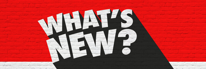 Wall Mural - What's new?