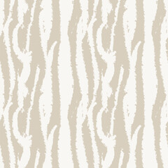 Wall Mural - Neutral Colour Abstract Brush Strokes Seamless Pattern Design