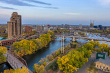 Fototapeta Miasto - Panoramic Minneapolis - view with Mississippi River