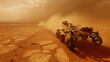 © VicPhoto - vehículo no tripulado sobre la superficie de marte