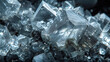Palladium mineral rocks, prime lens, macro close-up shot, isolated against black background. Bright, studio lighting. Uncut, mined, mining, raw 