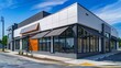 Prime retail and office space for sale or rent in versatile mixed-use storefront and office structure with canopy.