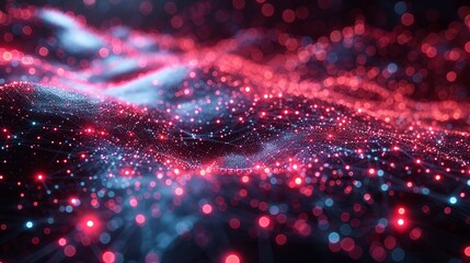 Leinwandbilder - High Speed Connection and Data Analysis Technology. Digital Abstract Background Concept. 3d rendering.