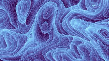 Leinwandbilder - Blue Seamless Line Art Abstract Background. animation. 4k looping footage