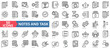 Notes and task icon collection set. Containing reminder, priority, deadline, completed, calendar, schedule, notification icon. Simple line vector.