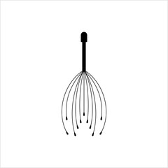 Canvas Print - Head Massager Icon, Scalp Massagers For Relaxation, Stress-Relief