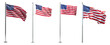 © boedak kreatif - american flag set, generative ai