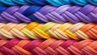 A colorful rope with a rainbow of colors