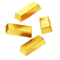 3D Gold Bar Illustration