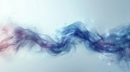 Leinwandbilder - This modern illustration of fresh air swirls on a light background. The arrows depict the movement of clean air.