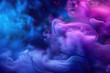 Dark blue and pink color gradient smoke wallpaper background design. ai generated