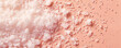 White salt with copy space on peach fuzz plain background