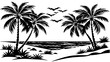 © Kanay - beach-background-with-sand-an-d-palm-trees