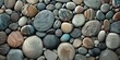 Organic Texture of Multicolored Pebbles