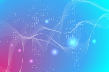 Wall Mural - quantum computing. quantum processing. artificial intelligence quantum computer technology concept. 