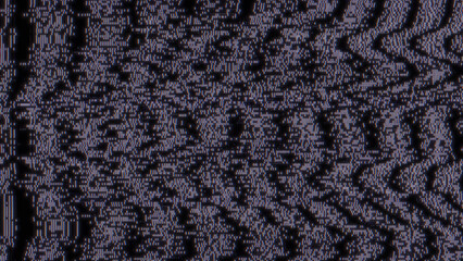 Wall Mural - glitch noise static television vfx. visual video effects stripes background, crt tv screen no signal