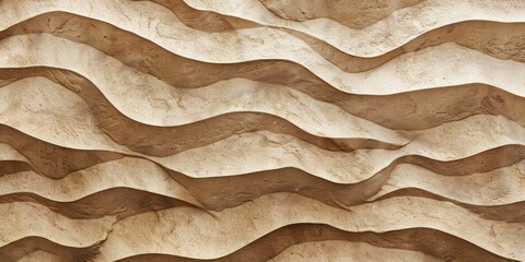 Wall Mural - Wavy Organic Texture in Earth Tones