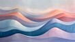 A painting featuring waves depicted in soft pastel colors, capturing the movement and texture of the ocean in an artistic way