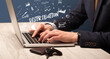 © ra2 studio - Businessman working on laptop, business concept