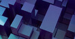 © ADDICTIVE STOCK - Abstract Purple and Blue 3D Cube Grid Background