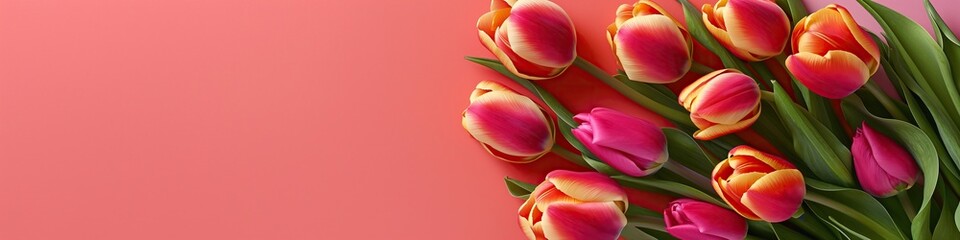 Canvas Print -  bouquet of tulips 