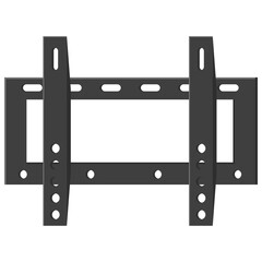 Heavy duty TV wall mount vector cartoon illustration isolated on a white background.