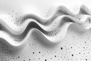 Wall Mural - An abstract halftone wave dotted background...
